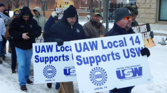 Ohioans brave severe cold to back oil strikers