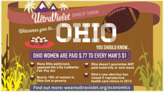 Billboard outside debate to highlight how GOP hurts women