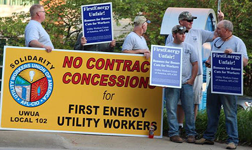 Altoona rally backs locked-out utility workers