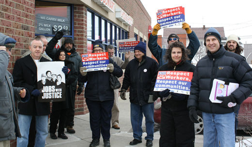 Rite Aid Valentine protest: “Show love for worker’s rights”
