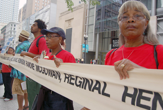 Families of police crime victims demand civilian oversight