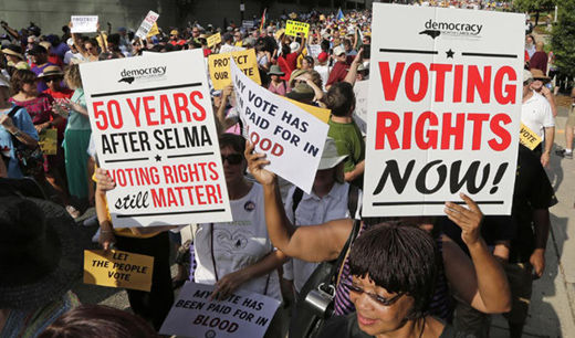 Mass movement the key to voting rights protection