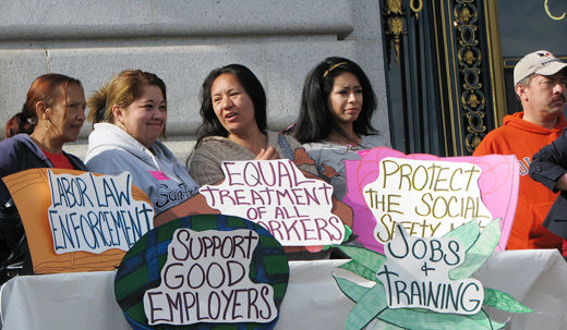 Unions take aim at discrimination against Latinas