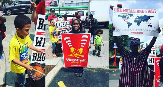 Thousands of Fight for $15 activists descend on McDonalds shareholder meeting