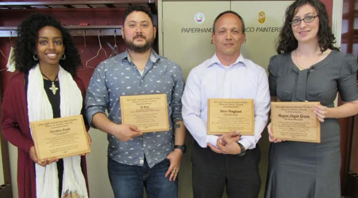 Four labor/community leaders receive Hershel Walker Peace & Justice Award