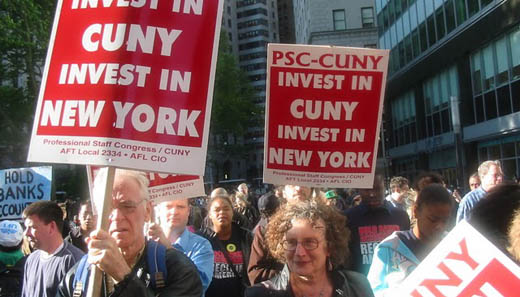 Thousands march on Wall Street for financial reform