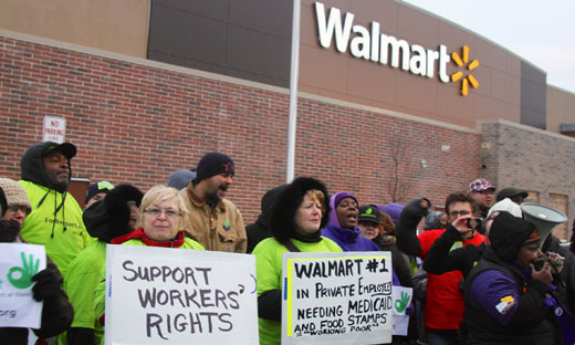 Video: Nationwide actions greet Walmart on Black Friday