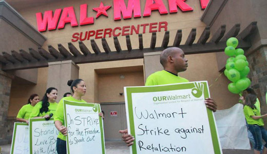 Striking Walmart workers: What do we want? Respect!