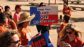 Texans stand with women