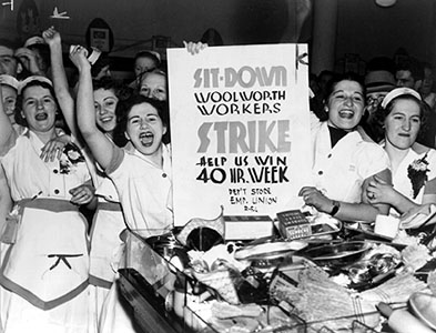 Today in women’s history: Police evict striking Woolworth’s clerks