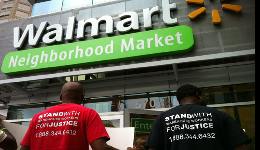 Strike at Walmart warehouses spreads