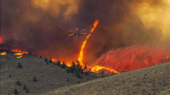 Idaho blackened by brushfire