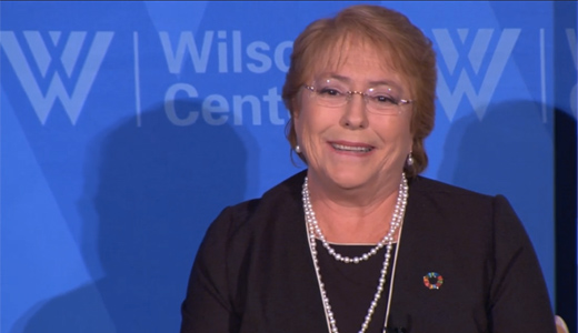 Chilean president Bachelet campaigns for ‘transformative role of women’