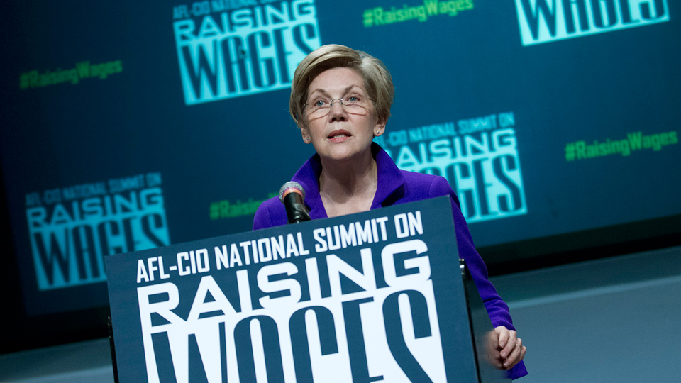 At AFL-CIO meeting Elizabeth Warren warns Trump: “We’ll fight you”