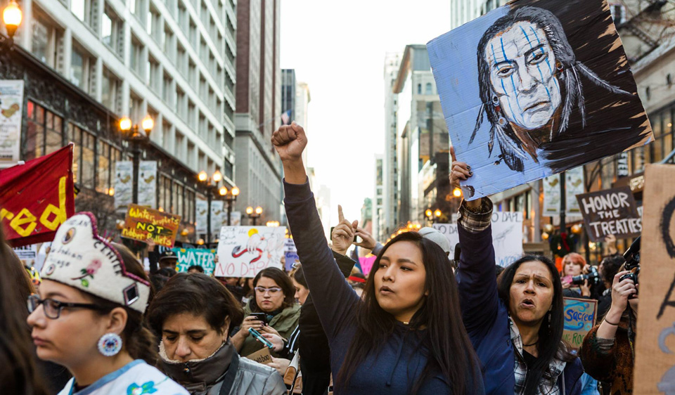 Chicago’s Native Americans, allies say #NoDAPL