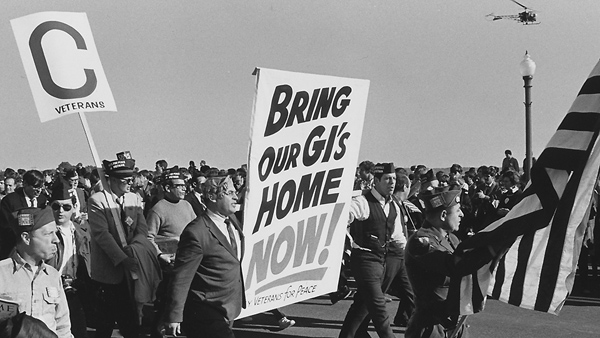 Early anti Vietnam war protest by veterans.