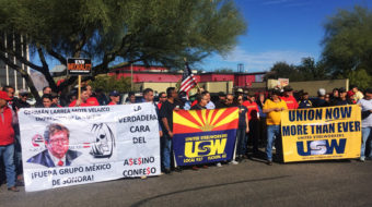 Tucson copper miners rally for a union contract
