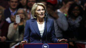 Senate education committee postpones vote on DeVos