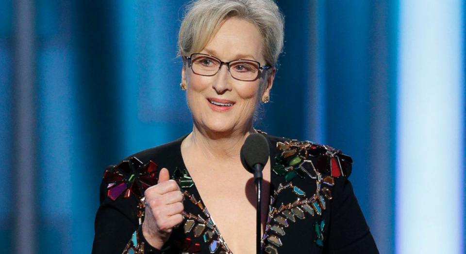 Meryl Streep challenges Donald Trump’s “instinct to humiliate”