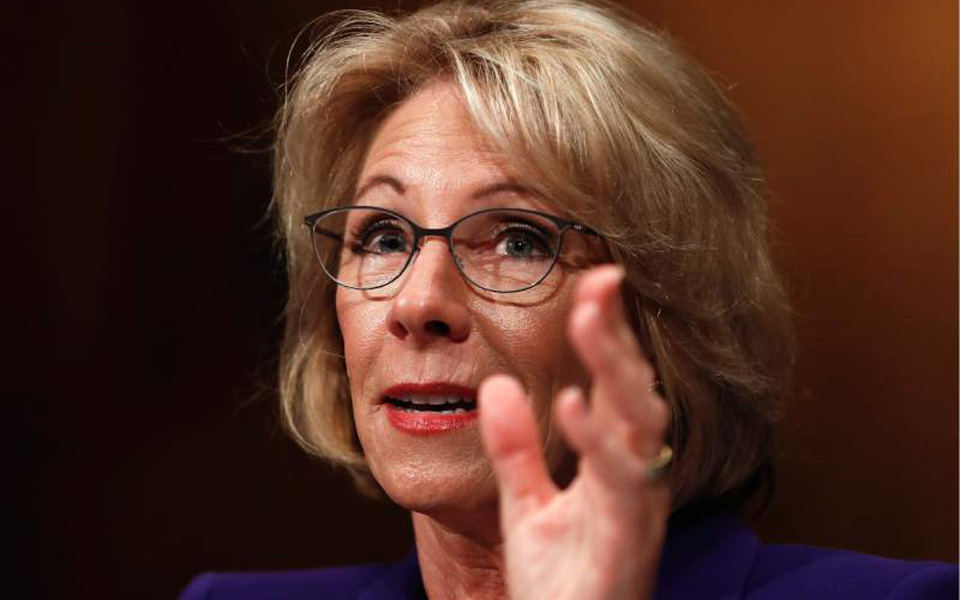 DeVos confirmed as education secretary as VP Pence breaks tie