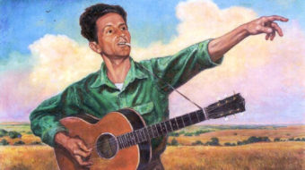 Woody Guthrie, songwriter and People’s World columnist, sings again