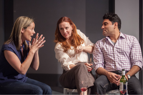 from left, Laurie Okin, Jennifer Sorenson, and Nardeep Khurmi / John Perrin Flynn