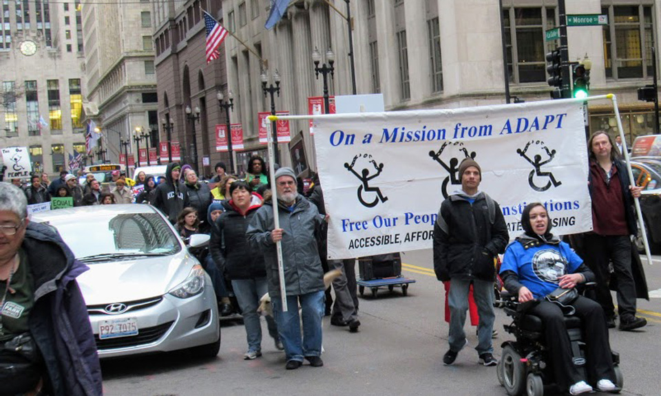 Disability rights movement defends healthcare; demands to be seen