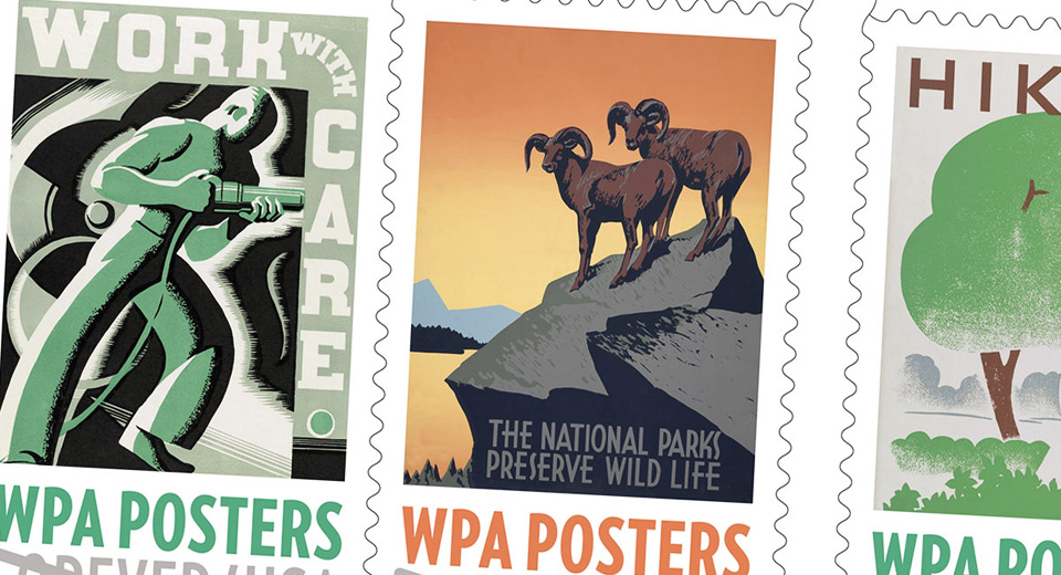 New stamps honor New Deal