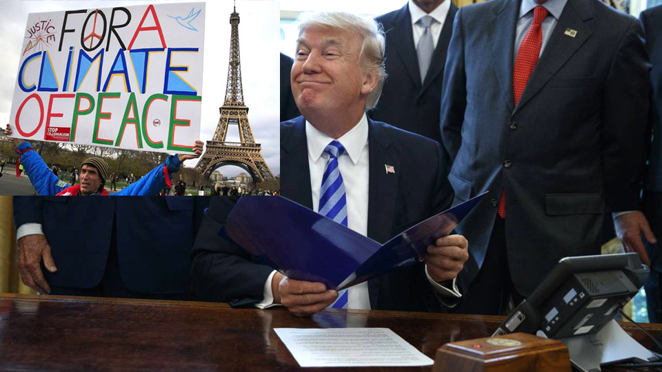 Trump pulls out of Paris climate accord