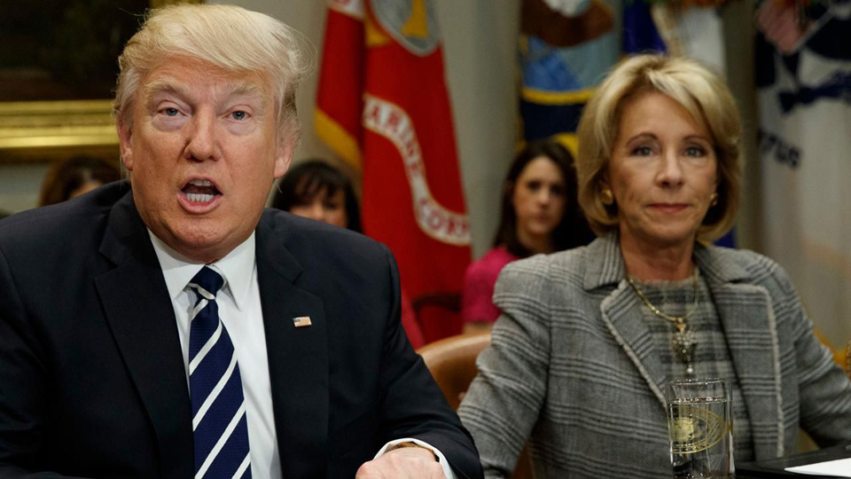 DeVos defends discrimination in school choice scheme