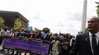 Ministers lead mass march for moral values in government