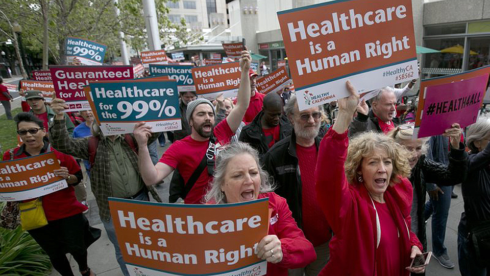 More unions jump on single-payer caravan