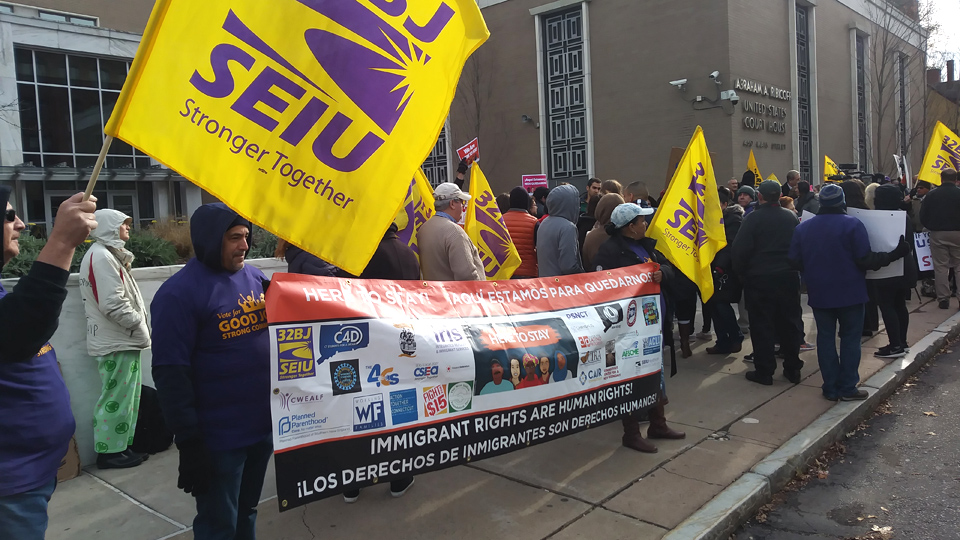 Hundreds rally in Connecticut to “Defend Our Immigrant Communities”