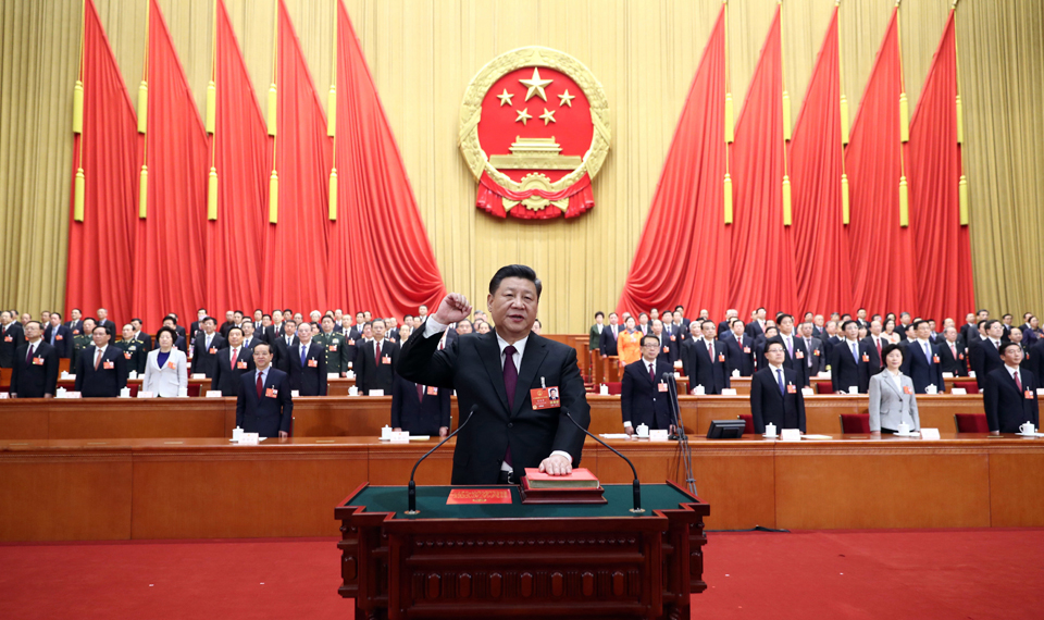 Xi pledges to protect Chinese territory and improve living standards