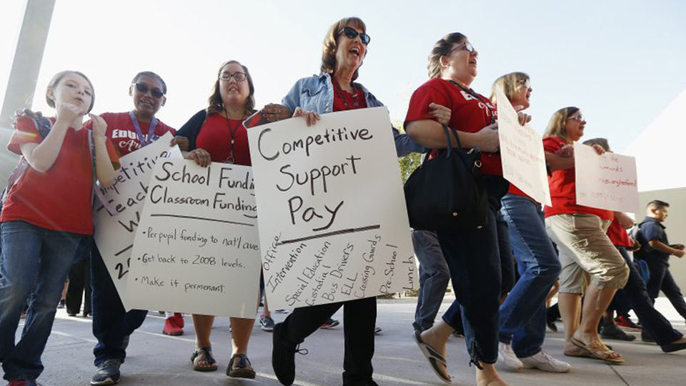 With strike looming, Arizona governor bends to teacher demands