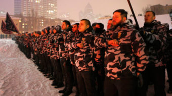 Fascistic Ukraine government attacks communists, squashes May Day preps