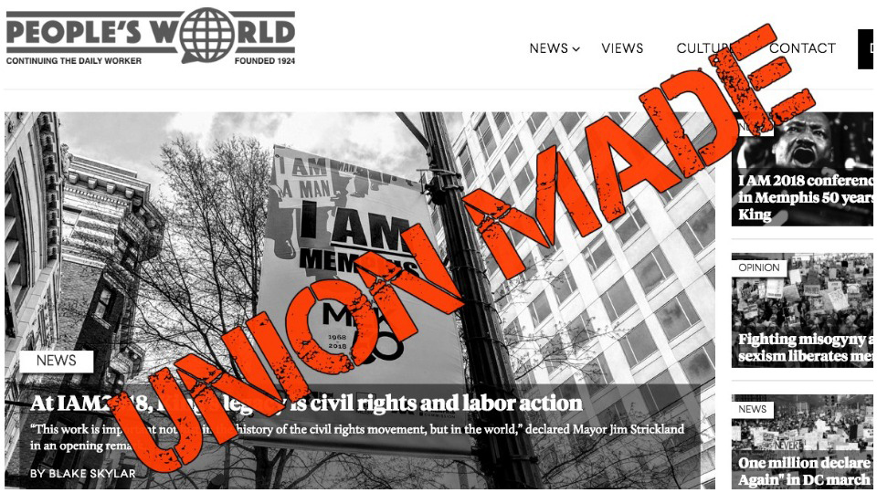 People’s World goes union; editorial staff ratify first contract