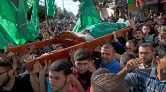 Palestinians bury those gunned down by Israel