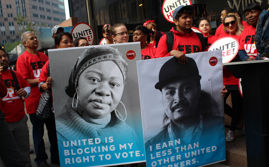 Unfriendly skies: United Airlines food workers want a union and safe passenger meals