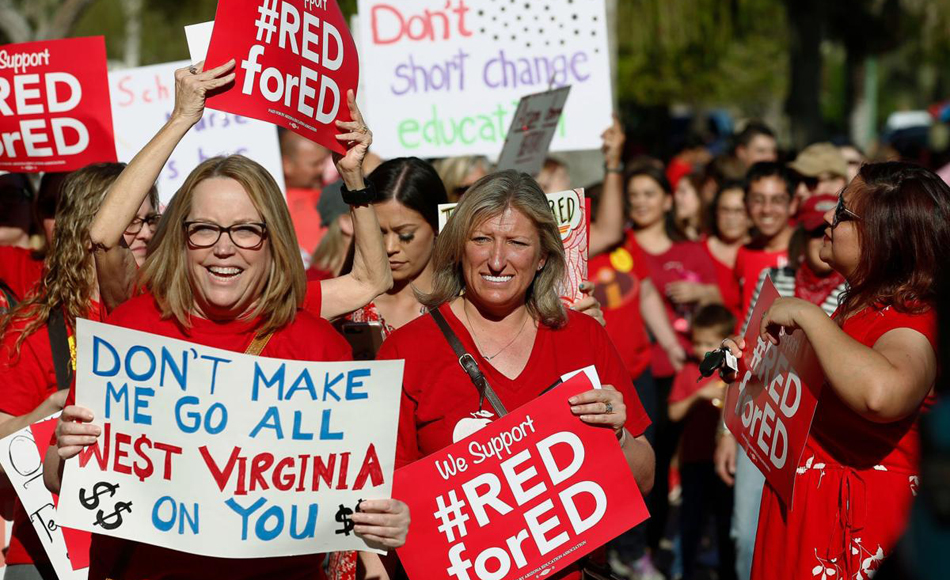 Take me home, West Virginia: Mountain state teachers celebrate in DC