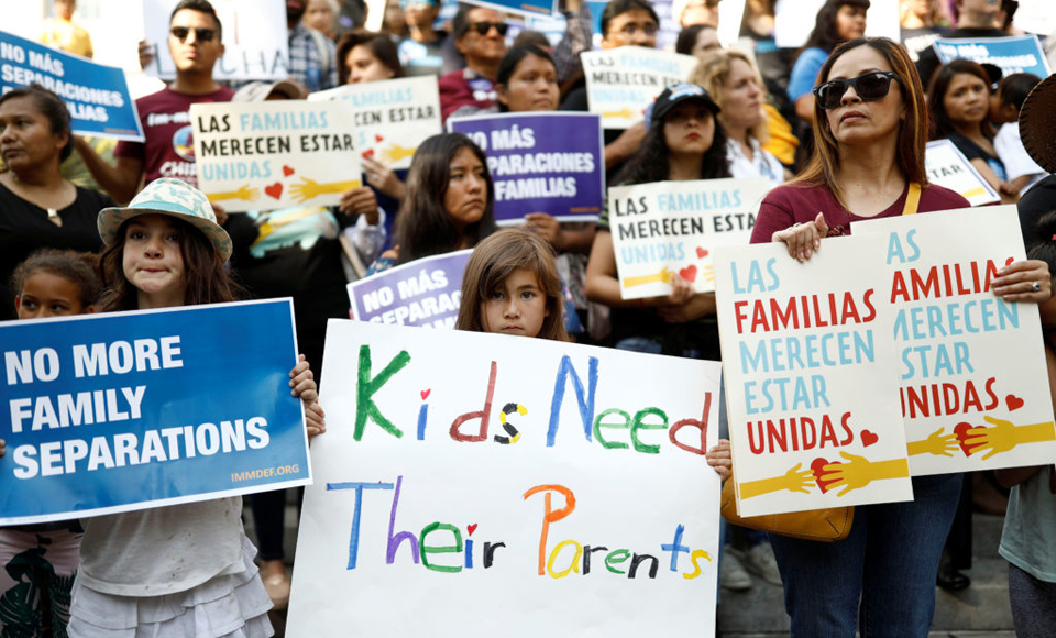 Now even kids are marching against Trump