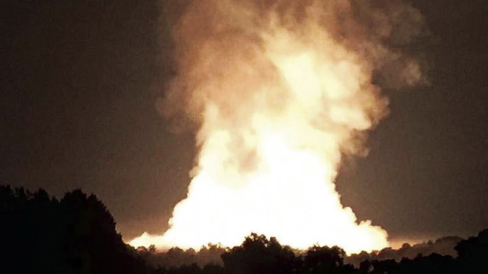 TransCanada pipeline explodes in West Virginia