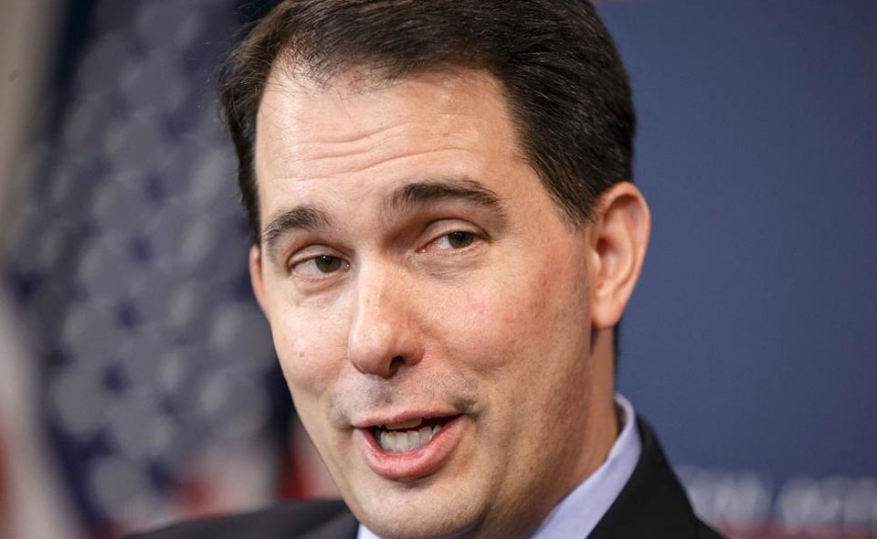Laughter and apprehension as Wisconsin’s Walker seeks third term