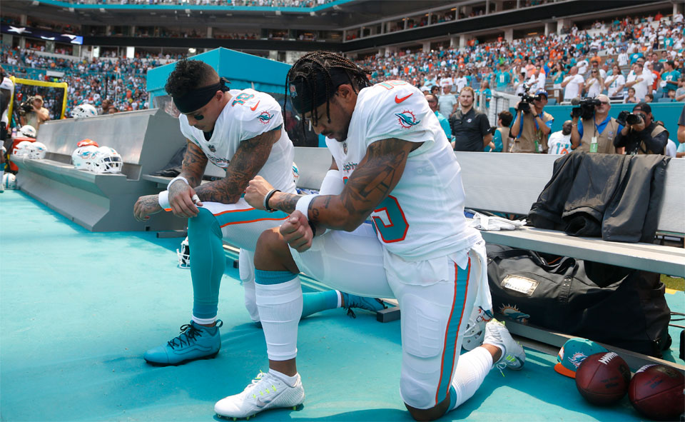NFL season kicks off with fresh protests against racism and police brutality