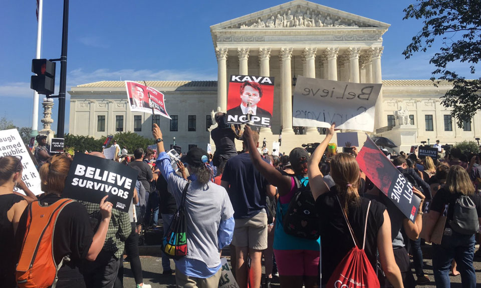 Despite sham FBI report and protests, Senate rushes to confirm Kavanaugh