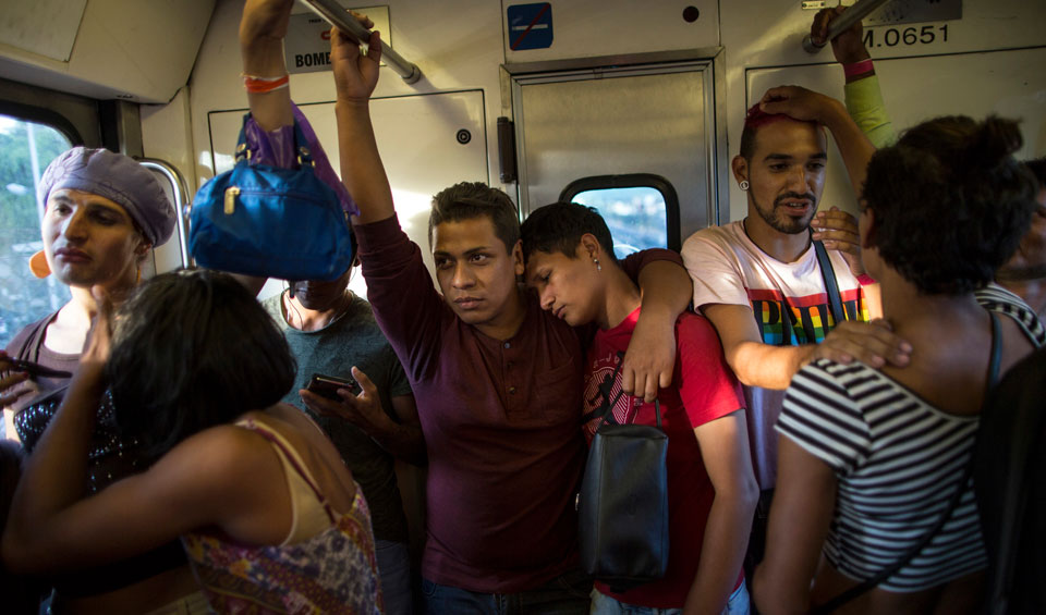 LGBTQ asylum-seekers first from refugee caravan to reach border