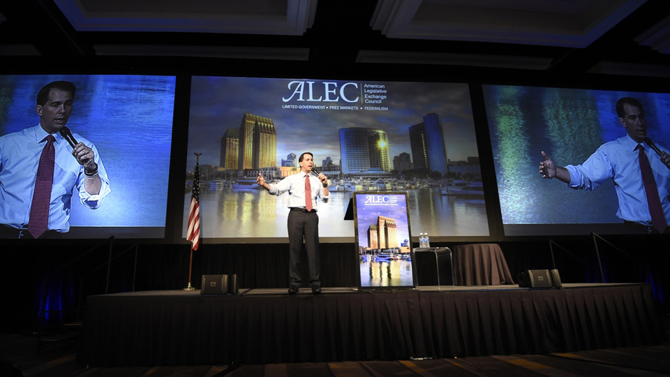 Secretive right-wing group ALEC expands drive to destroy unions