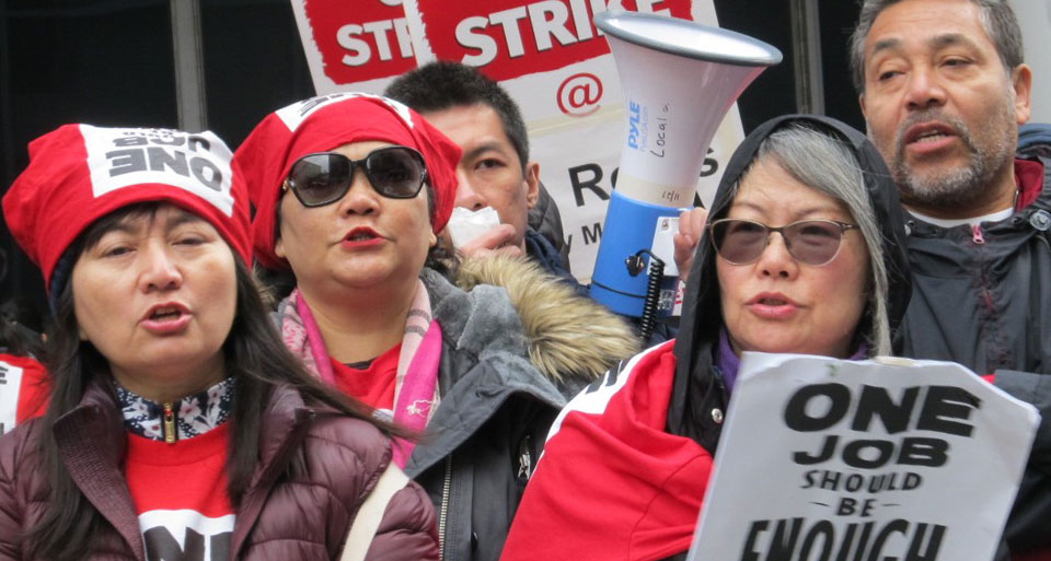 San Francisco Marriott workers celebrate new contract