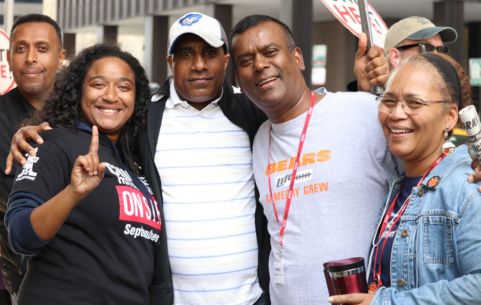 Workers continue their strike at Cambria “Holdout” Hotel