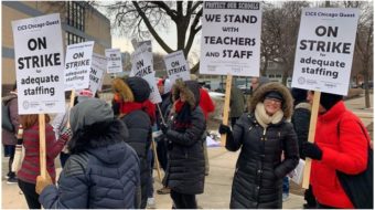 Chicago charter school teachers strike for smaller classes and higher pay